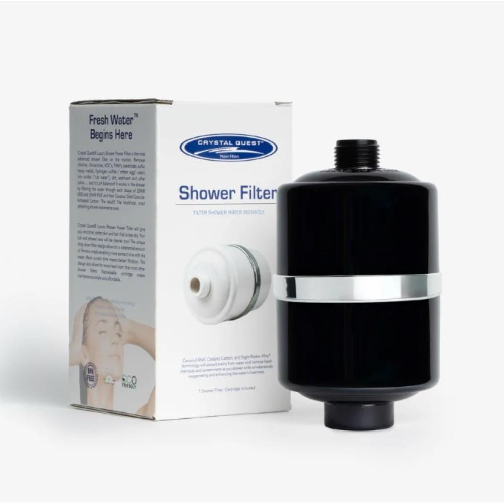Crystal Quest Shower Head Filter Only – Black