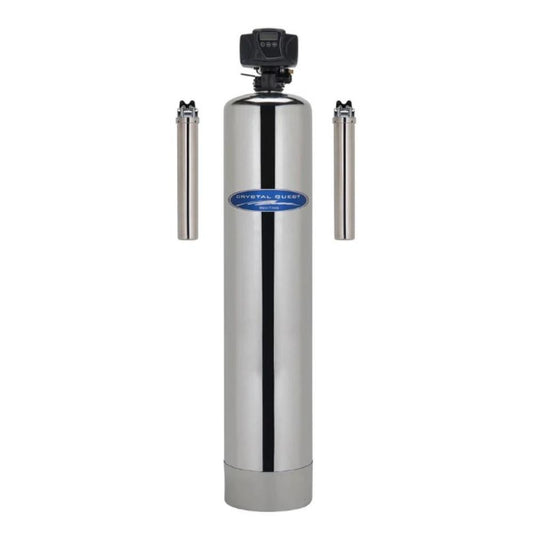 Crystal Quest Acid Neutralizing Whole House Water Filter Standalone Stainless Steel