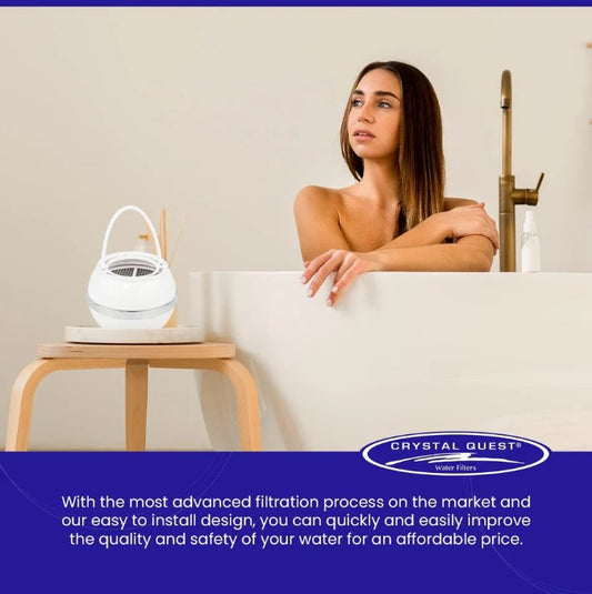 Crystal Quest Bath Ball® Filter – Chrome