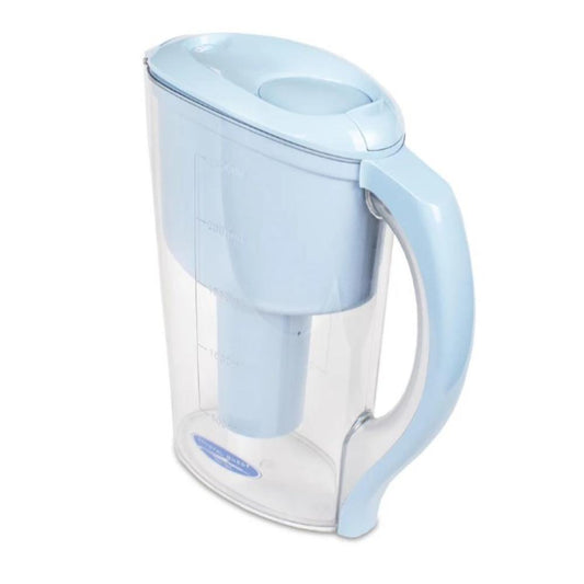 Crystal Quest Water Pitcher Filter System Light Blue