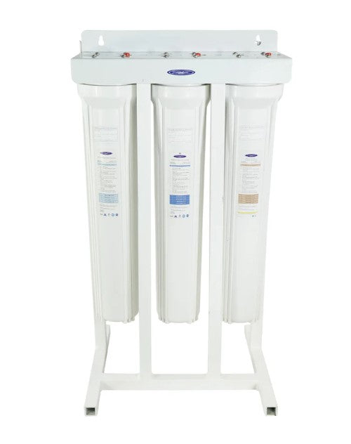 Crystal Quest Mini Whole House Triple Water Filter for Arsenic Removal (2-4 GPM | 1-2 people)