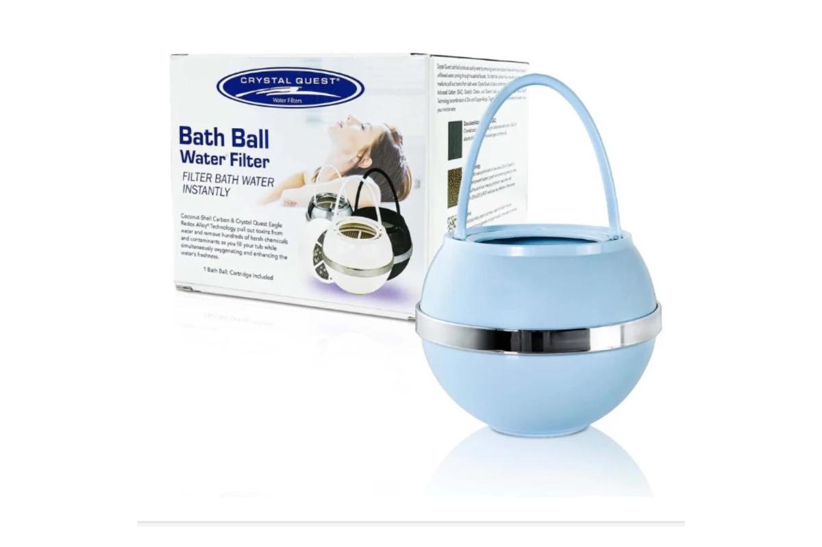 Crystal Quest bath ball water blue filter 