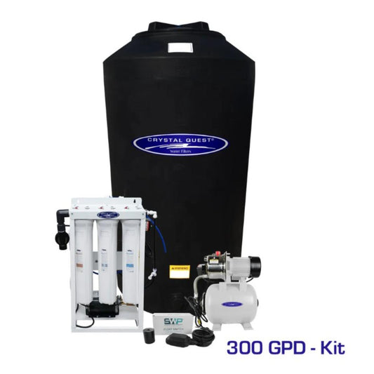 Crystal Quest 300 GPD Whole House Reverse Osmosis System with 165 Gallon Water Tank