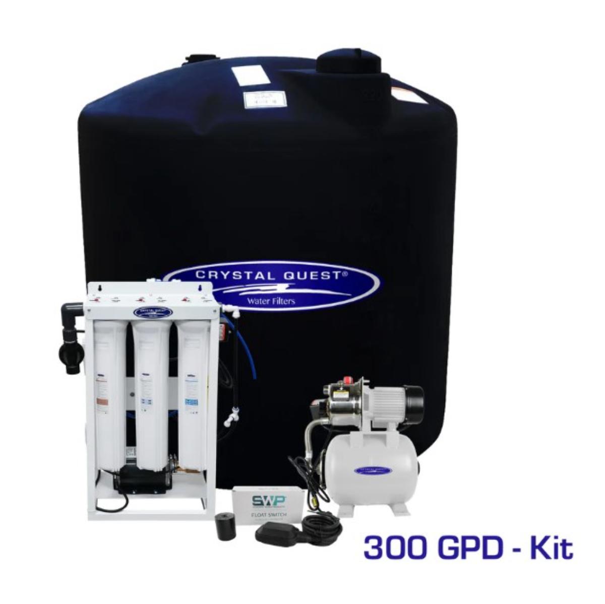 Crystal Quest 300 GPD Whole House Reverse Osmosis System with 220 Gallon Water Tank