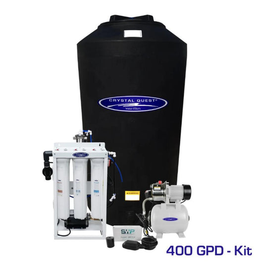 Crystal Quest 400 GPD Whole House Reverse Osmosis System with 165 Gallon Water Tank
