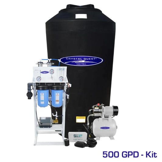 Crystal Quest 500 GPD Whole House Reverse Osmosis System with 165 Gallon Water Tank