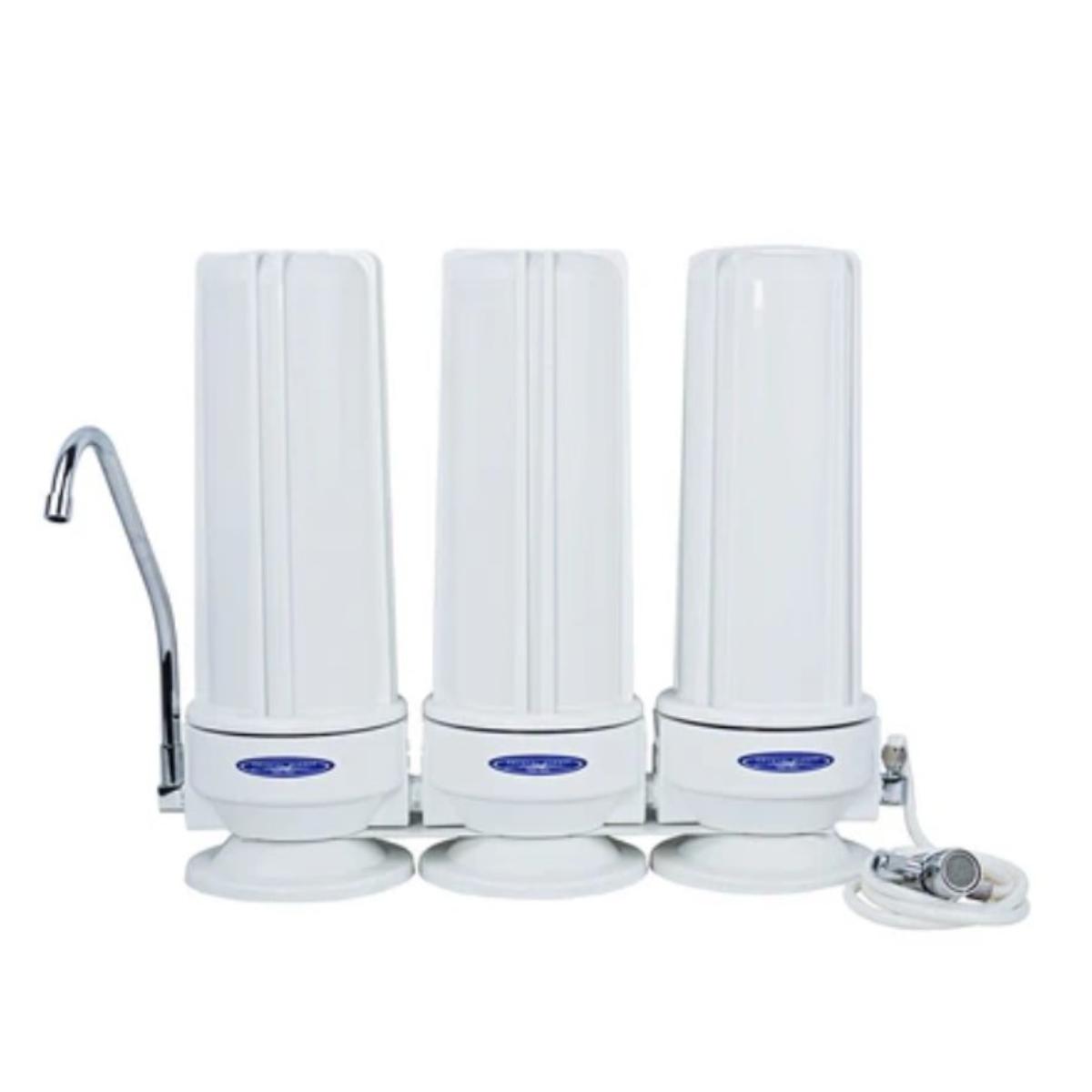 Crystal Quest Fluoride Countertop Water Filter Triple Plastic (Polypropylene)