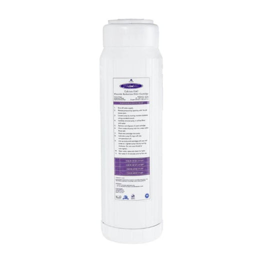 Crystal Quest Calcium GAC Fluoride Reduction Filter Cartridge | 2-7/8” x 9-3/4”