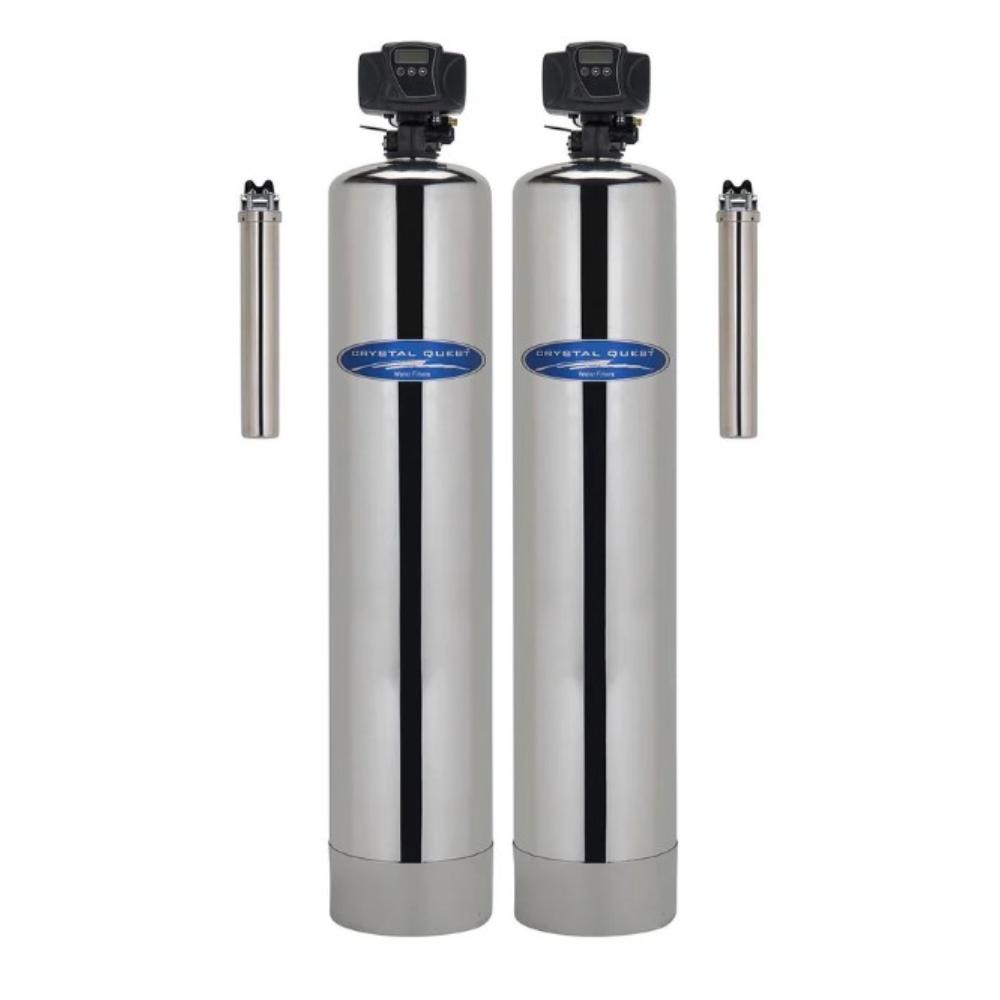 Crystal Quest Silica Whole House Water Filter with SMART Filter Stainless Steel