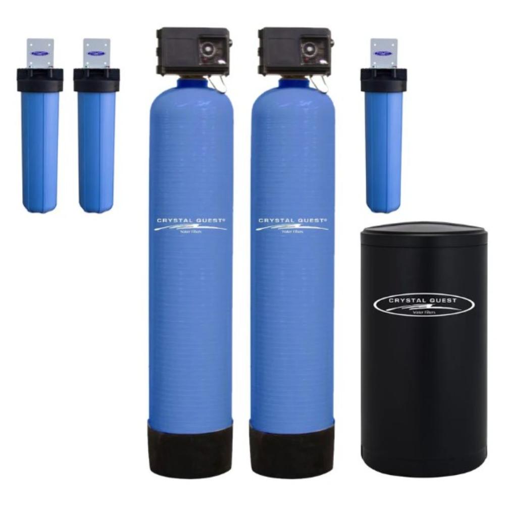 Crystal Quest High Flow Whole House Water Filter With Water Softener 15 GPM (1-3 Bathrooms) Eagle