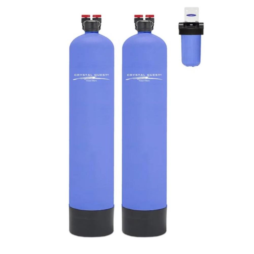 Crystal Quest Guardian Whole House Water Filter Add Salt-Free Conditioner