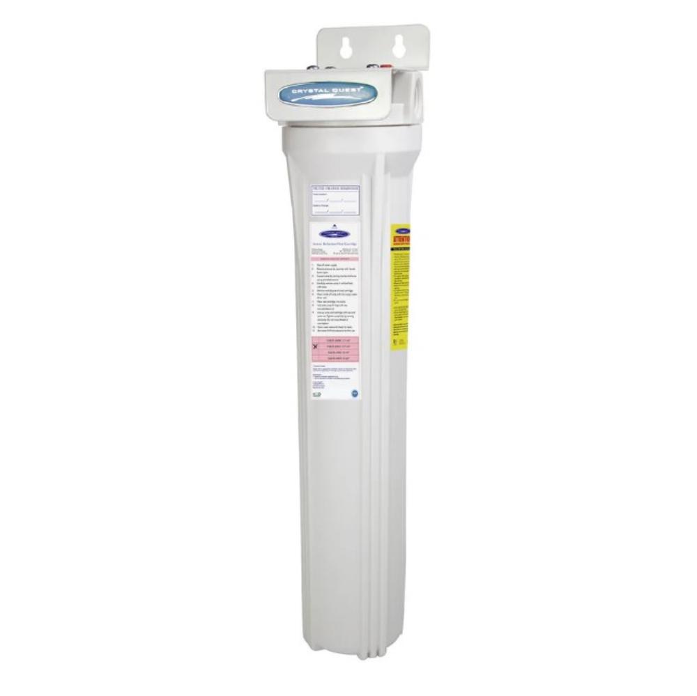 Crystal Quest Mini Whole House Single Water Filter for Arsenic Removal (2-4 GPM | 1-2 people) No System Stand