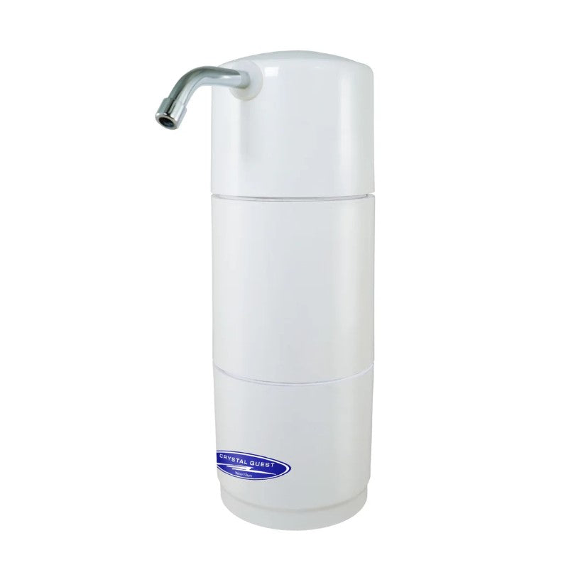Crystal Quest Classic Countertop Water Filter White