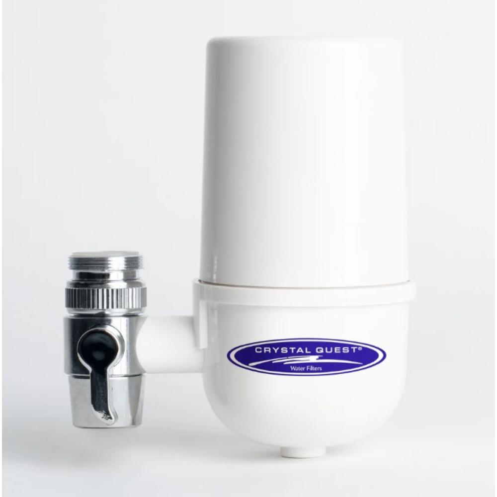 Crystal Quest Faucet Mount Water Filter System (6 Stages) White