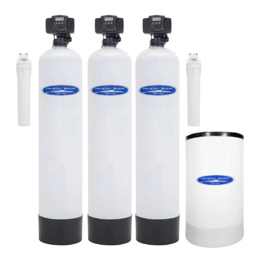 Crystal Quest Sulfate Removal Whole House System with SMART Filter and Softener Fiberglass