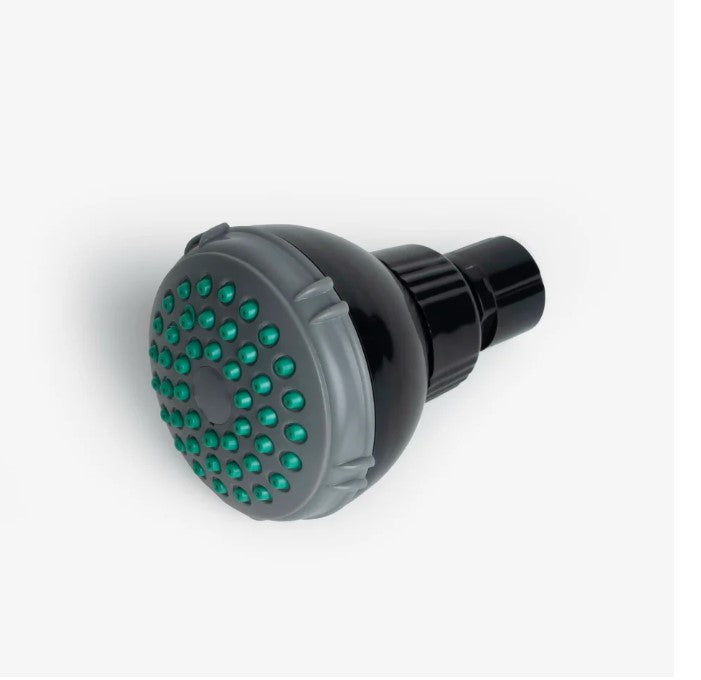 Crystal Quest Shower Head Black