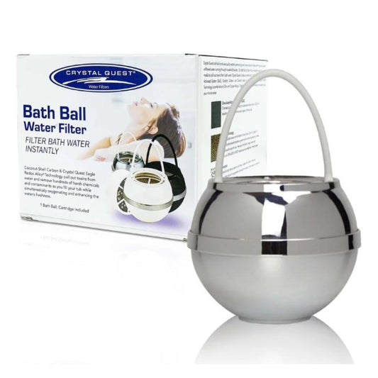 Crystal Quest Bath Ball® Filter – Chrome
