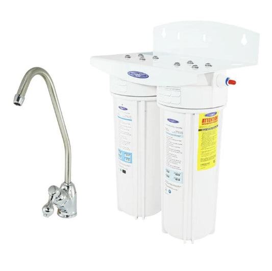 Crystal Quest Lead Removal Under Sink Water Filter System Double