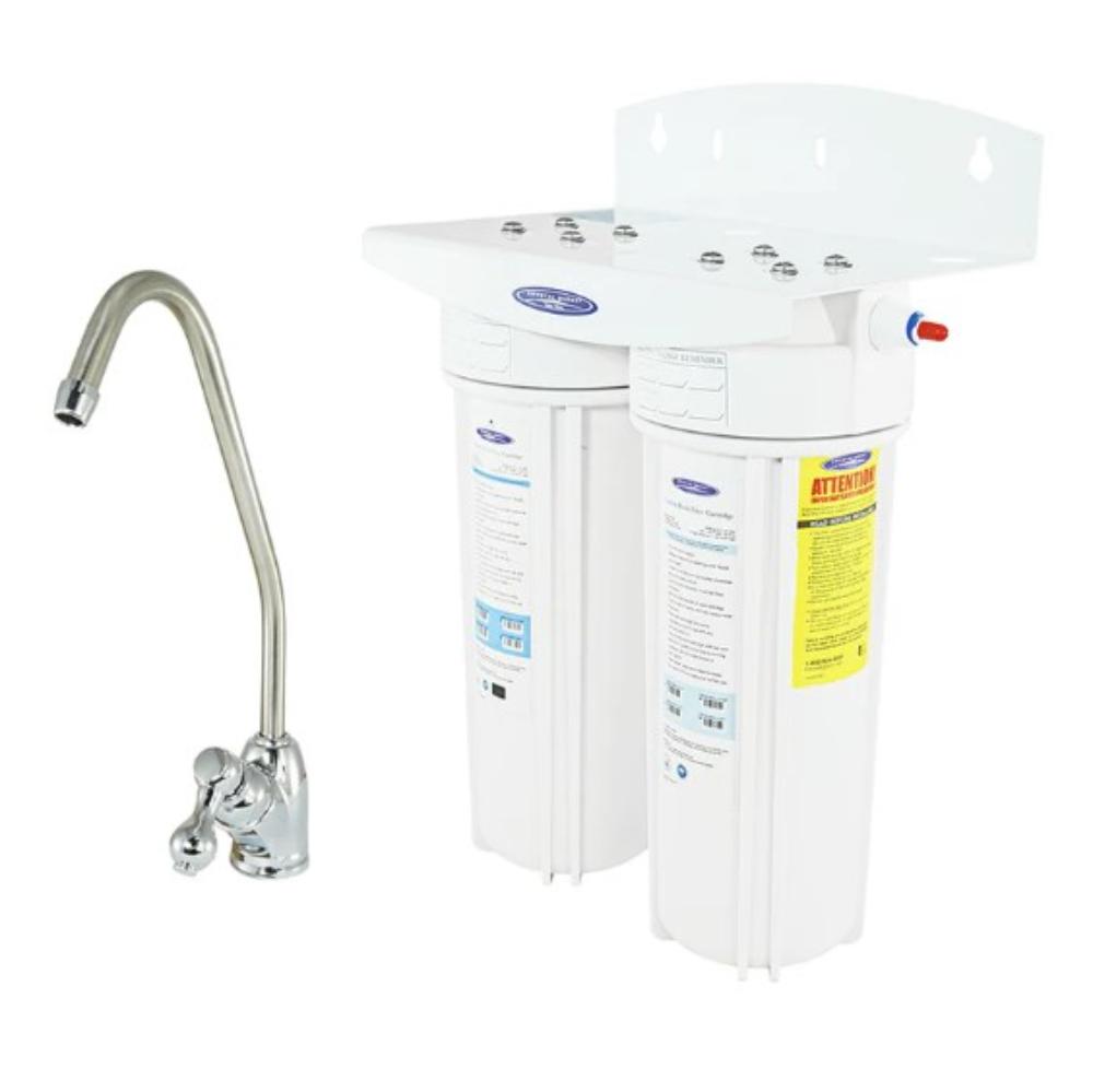 Crystal Quest SMART Under Sink Water Filter System Double