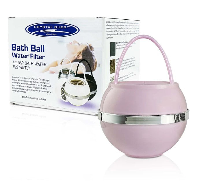 Crystal Quest Bath Ball Filter Pink