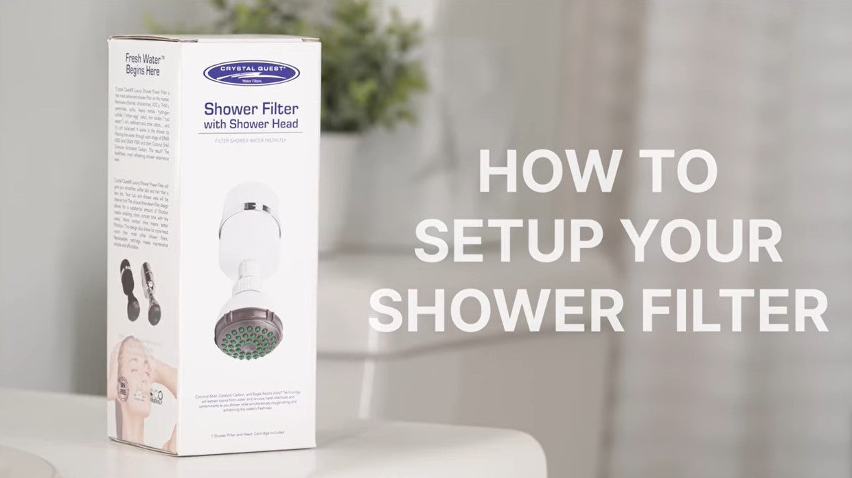 Load video: How to Install Your Crystal Quest Shower Filter