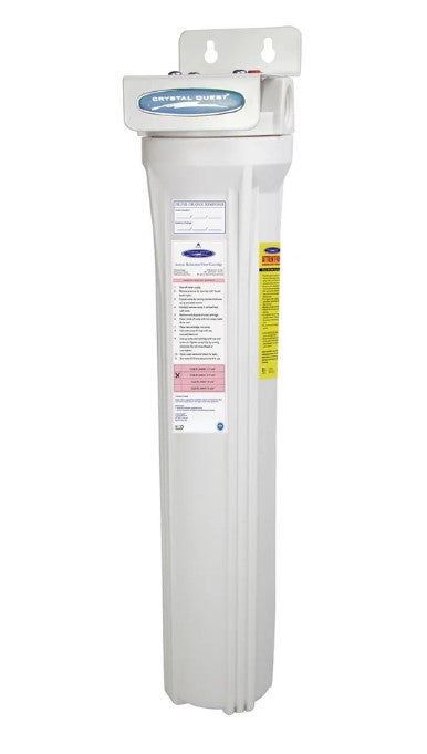 Crystal Quest Mini Whole House Single Water Filter for Arsenic Removal (2-4 GPM | 1-2 people)