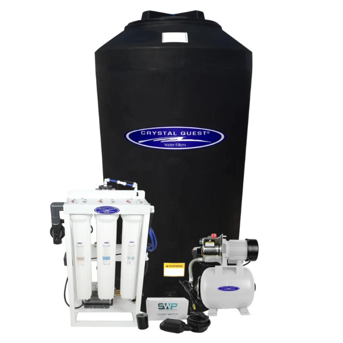 Crystal Quest 400 GPD Whole House Reverse Osmosis System with 165 Gallon Water Tank