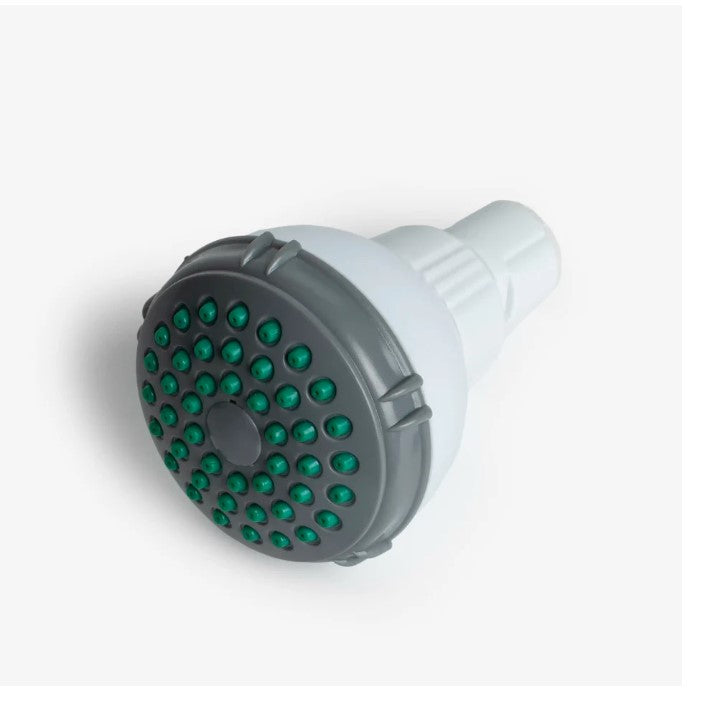Crystal Quest Shower Head White